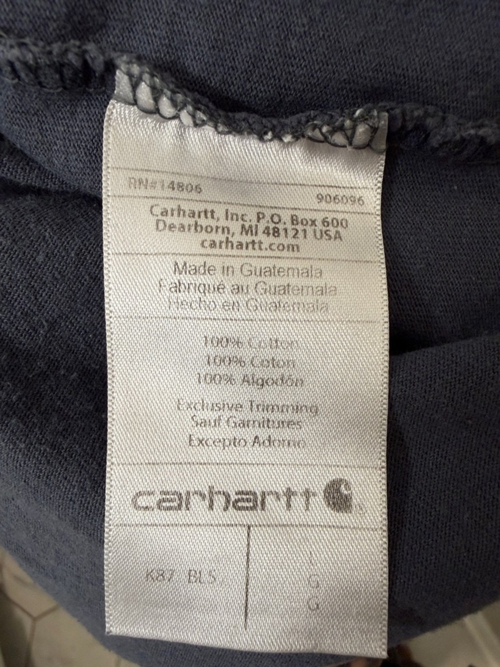 Carhartt Pocket Tee in Slate Gray | Built Like a Truck, Wears Like a Legend - Picture 5 of 5